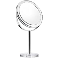 Beautifive Espejos de Maquillaje con Aumento 1x-7x- Espejo Cosmético con Soporte- Espejo de Mesa con Rotación de 360…